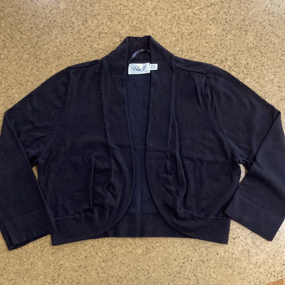 Eliza J Bolero 3/4 Sleeve Sweater Sz M
